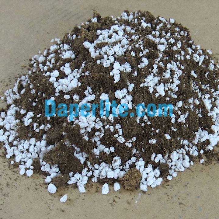 Các hạt màu trắng trong đất chính là đá Perlite được trộn vào