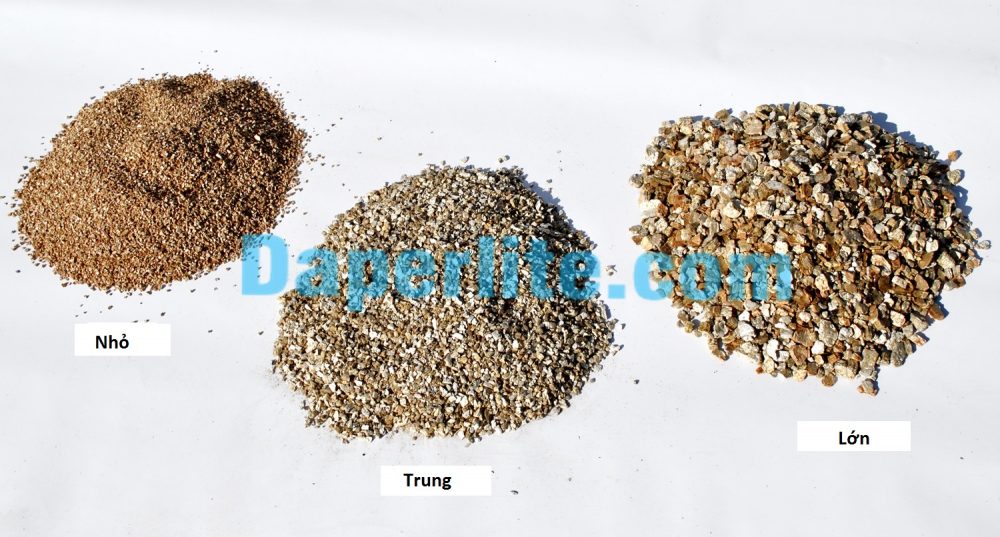 Kích thước đá Vermiculite dùng trồng cây làm vườn